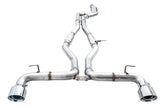 AWE Resonated Track Edition Exhaust for A90 Supra - 5" Chrome Silver Tips - out of package